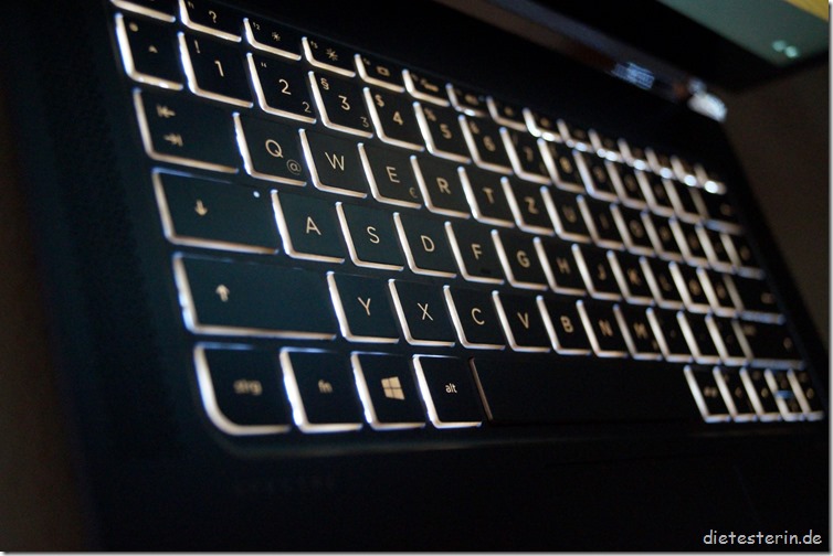 HP Spectre 13 Beleuchtete Tastatur